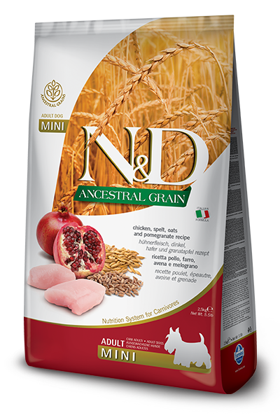 N&D Ancestral Grain Chicken & Pomegranate Adult Mini