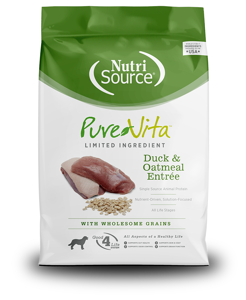 NutriSource PureVita Duck & Oatmeal Dog Food