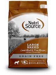 NutriSource Grain Free Large Breed Lamb Meal & Peas