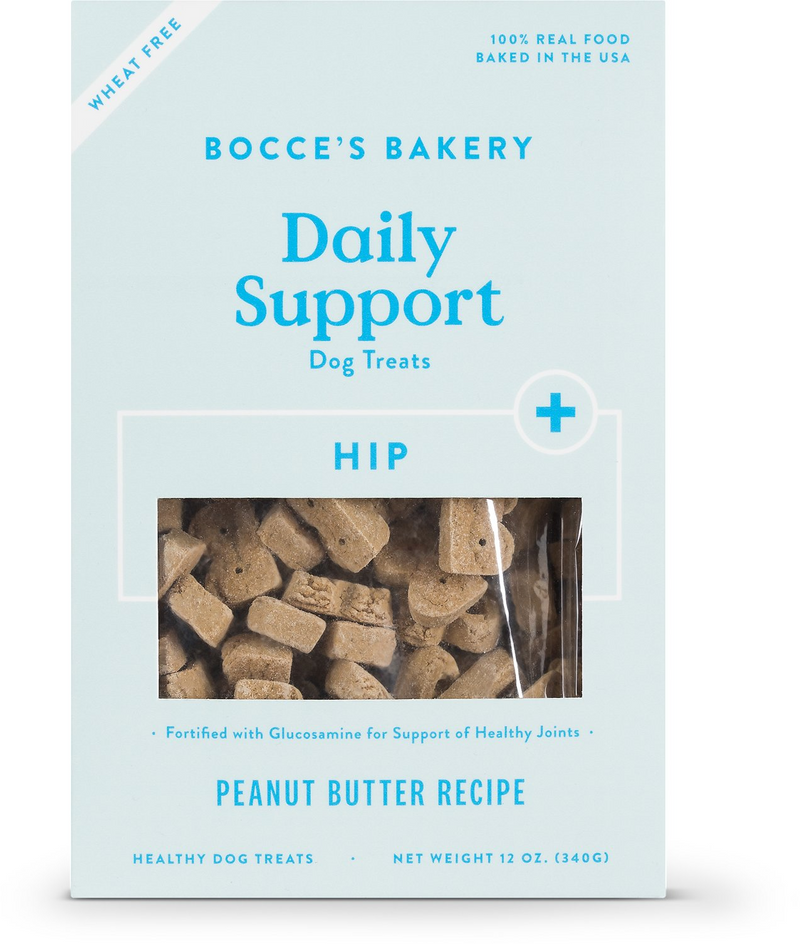 Bocce's Bakery Daily Support Dog Treats - Hip (Peanut Butter)