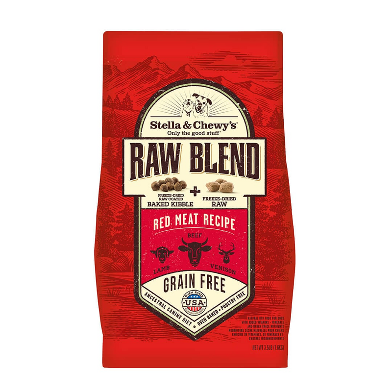 Stella & Chewy's Raw Blend Red Meat Baked Kibble 22lb