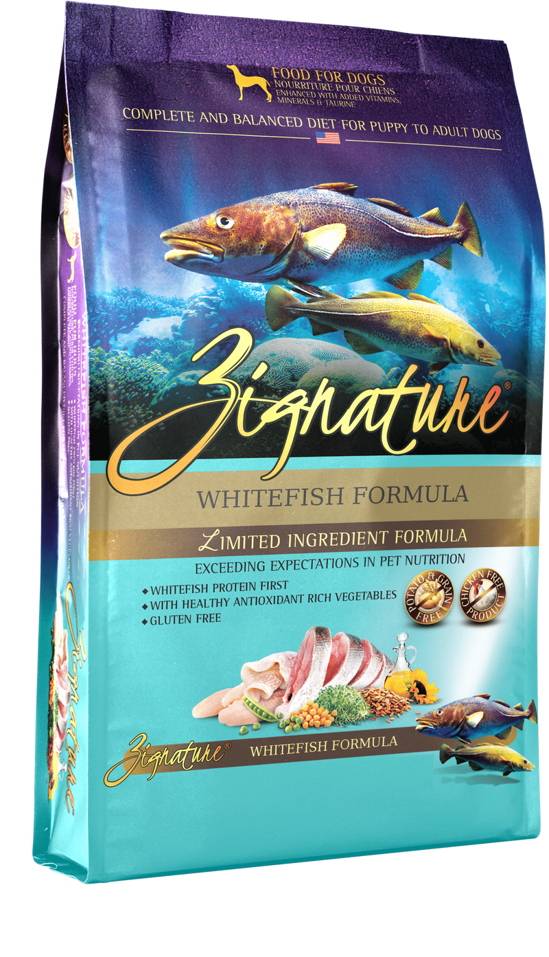 Zignature fish dog food outlet