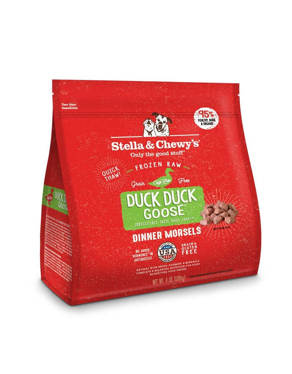 Stella & Chewy's Duck Duck Goose 4 lb Frozen Raw Dinner Morsels