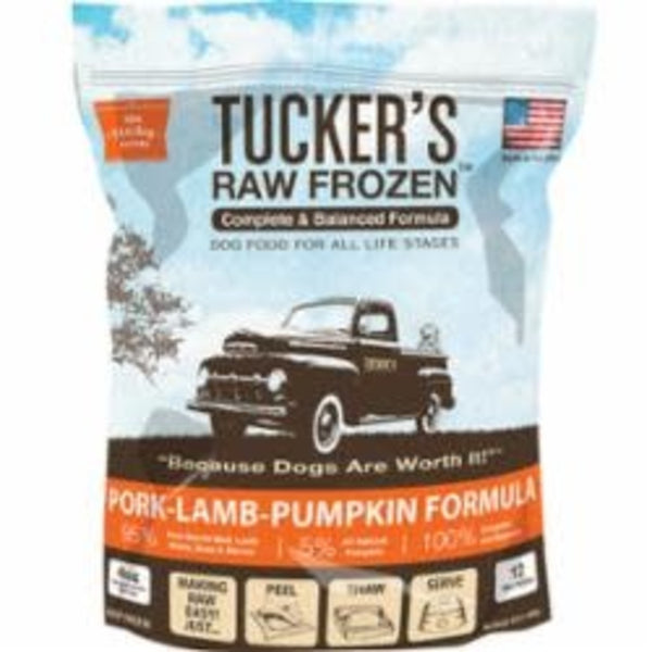 Tucker's Frozen Raw Pork-Lamb-Pumpkin Dog Food 6 lb.